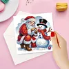 6pcs Diamond Painting Santa Claus Greeting Cards Congratulations Cards & Gifts