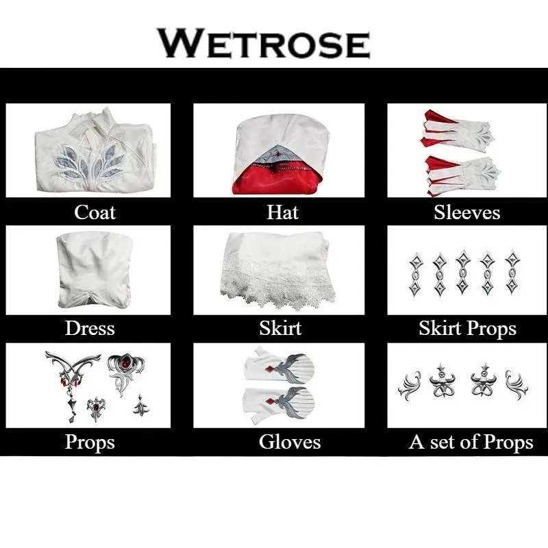 [Wetrose] In Stock Uniform Game Outfit Cosplay Costume