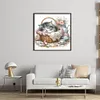 Sleeping Cat-11CT Stamped Cross Stitch 40*40cm/15.75*15.75in
