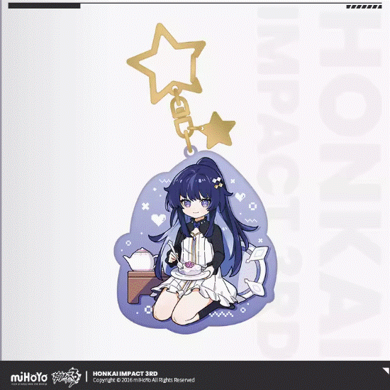 Honkai 3d Q Keychains[Original Honkai Official Merchandise]