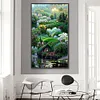 >SALE<5D DIY Full Round Drill Partial AB Diamond Painting Fantasy Green Decor 45x75cm