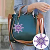 12PCS Diamond Painting Snowflakes Double Sided Keychain