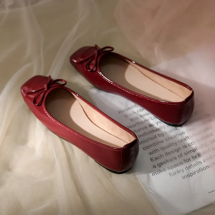 Yyvonne Flat-Soled Single-Shoe Women's Spring 2025 New French Small Fragrant Breeze Bare-Colored Soft-Skind Soft-Tailed Four-Season Evening Shoes