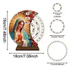 Wooden Special Shaped DIY Diamond Painting Moon Perpetual Calendar Decor Kits