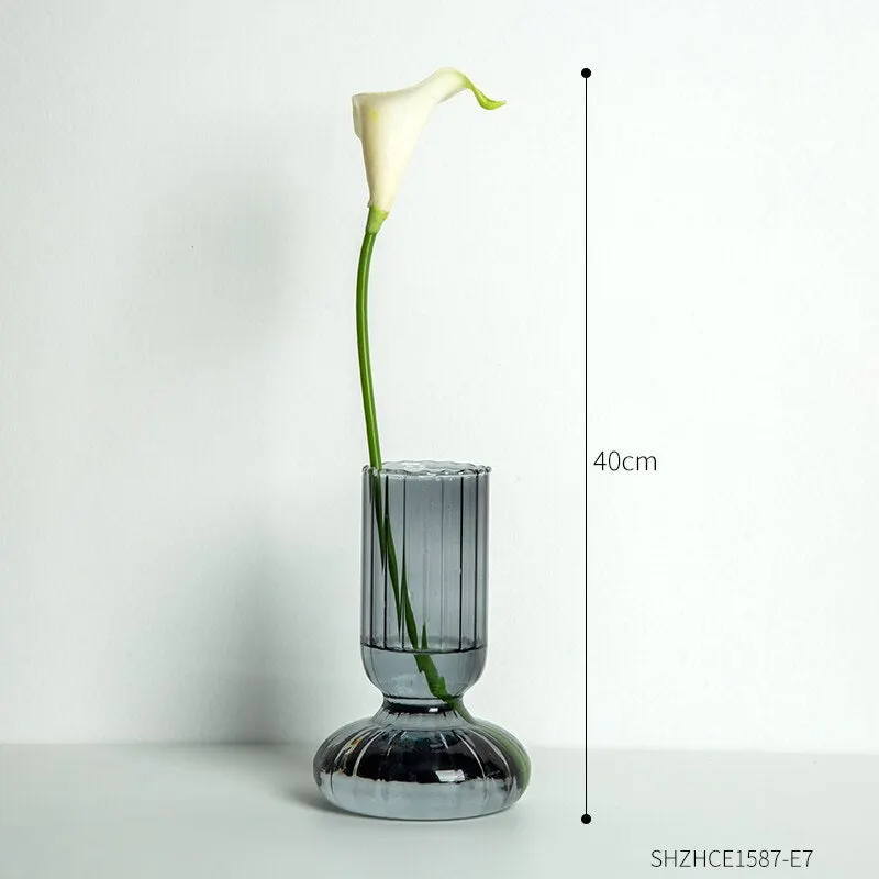 INS Creative Colorful Special-shaped Glass Vases for Decoration Table Decoration Living Room Nordic Home Decoration Flower Vases