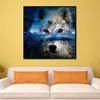 Wolf-11CT Stamped Cross Stitch Kit(50x50cm)