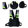Reflective Vest Backpack Multi-Pocket Vest Bag Large Capacity Stylish Chest Bag