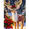Christmas Deer-Full Round Diamond Painting 30*40CM