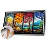 (US Local)Paint By Numbers Kit On Canvas DIY Oil Art Four Seasons Picture Decor 60x40cm