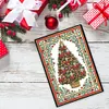 (US Local)Christmas Tree Special Shaped Diamond Painting Journal Notebook for Adults