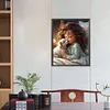 >SALE<5D DIY Full Round Drill Diamond Painting Sweet Girl Home Decor Craft 40x50cm