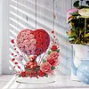 Love rose hot air balloon-Single Side Drill-5D DIY Craft Ornament