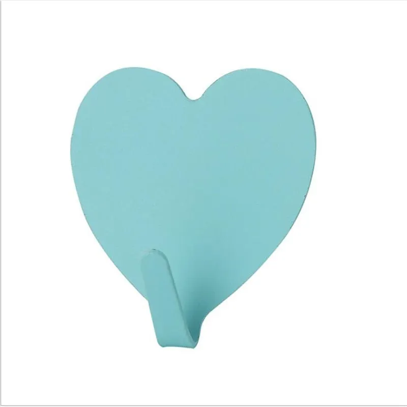 4pcs Love Heart Wall Hooks Clothes Towel Mask Hanger Stainless Steel Bathroom Kitchen Hook Door Keys Organizer Holder Home Decor