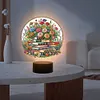 Flower Book Diamond Painting Night Light 5D DIY Diamond Art Lamp Home Decor
