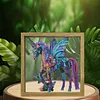Framed DIY Special Shape Double sided Print Clear Framed Diamond Painting Kit(23x23cm)
