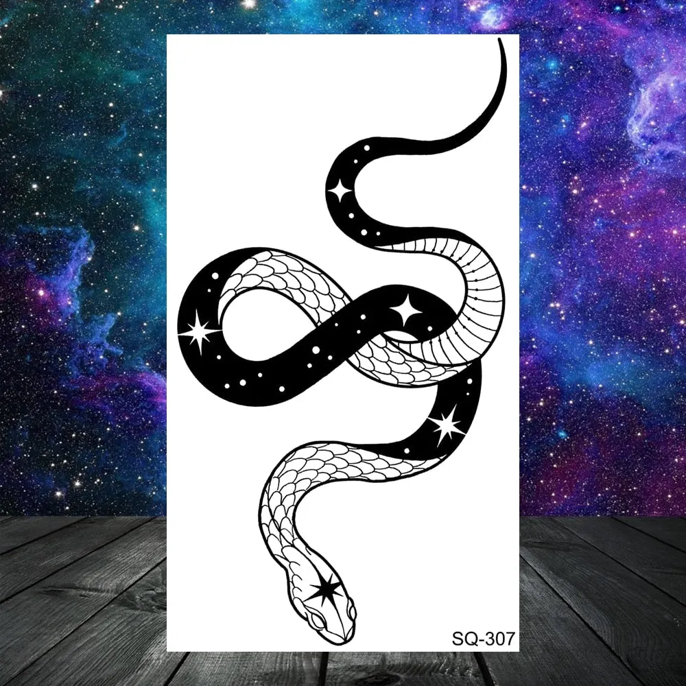 3D Universe Planet Temporary Tattoos For Women Adult Kids Girl Lotus Moon Outer Space Fake Tattoo Neck Arm Hands Small Tatoos