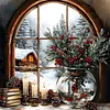 (US Local)Paint By Numbers Kit On Canvas DIY Oil Art Windowsill Picture Home Decor40x40cm