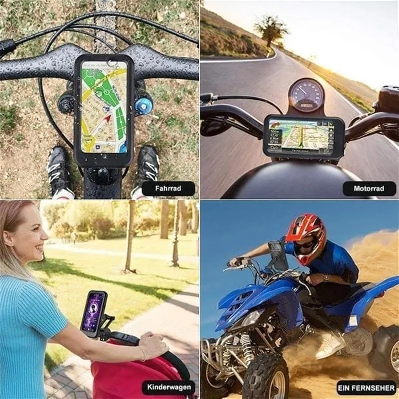 Waterproof mobile phone navigation holder for motorcycle/bicycle riding