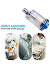1/4 inch Water Oil Separator Inline Air Hose Filter for Spray Paint Gun