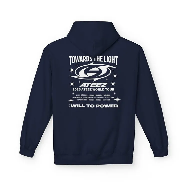 2025 Ateez Towards The Light: Will to Power Europe World Tour Hoodie