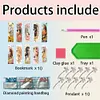 (US Local)10 Pcs Special Shape Horse Diamond Painting Bookmarks for Adults DIY Art Craft