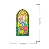 12pcs Flowers-1 5D DIY Square Drill Diamond Painting Kits for Adults Beginners Home Decor Diamonds Paintings Gem Art 5.91x7.09in