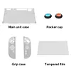 For Switch 2 Detachable Transparent Shell w/ Screen Protector & Thumb Grip Caps