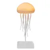 LED Voice Controlled Jellyfish Night Light, RGB Gradient Color Jellyfish Bedside Lamp Rechargeable - Type-C - with Touch Sensor Lamp for Bedroom