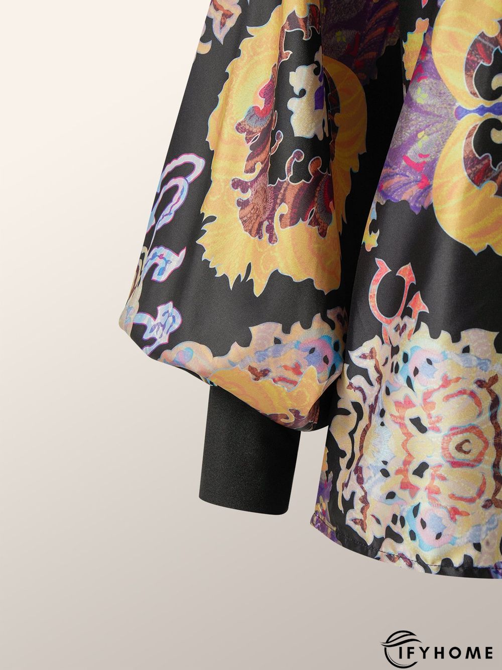 Long sleeve Boat Neck Loose Blouse | IFYHOME