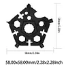 23 in 1 Snowflake Multi Tool Multi Combination Tool Pental Combi Tool for Men