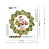 >SALE<5D DIY Partial Special Shaped Drill Diamond Painting Kit Wreath Decor 30x30cm