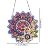 (US Local)Mandala Acrylic Special Shape Diamond Painting Mirror for Home Office Decor