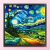 Starry Sky Scenery-11CT Stamped Cross Stitch 50*50cm/19.69*19.69in