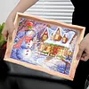 DIY Diamond Painting Wooden Tray Food Tray with Handle Living Room Decoration Donut Wooden Tray Kit