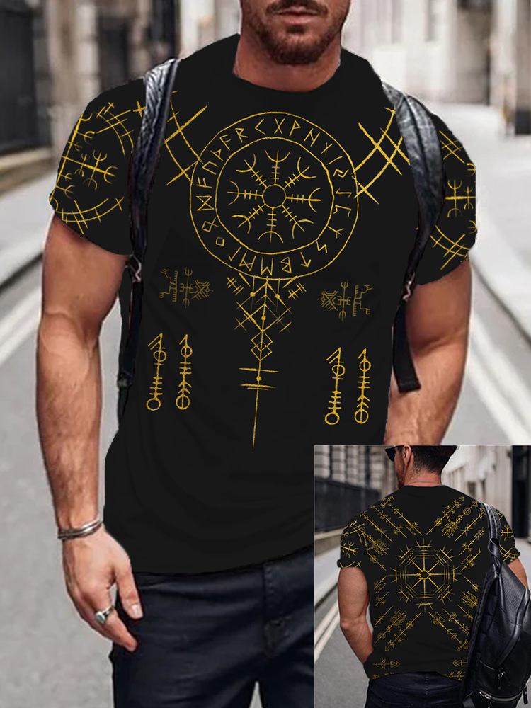 Men's Viking  Vegvisir Short Sleeve T Shirt
