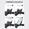 Bicycle Phone Holder 360 Rotation Aluminum Alloy Motorcycle Navigation Bracket