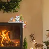 (US Local)Wooden Christmas Cat DIY Diamond Painting Door Topper Decor for Party Ornament