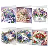 6Pcs Diamond Painting Birthday Theme Greeting Cards Congratulations Cards & Gifts