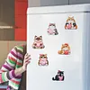 (US Local)6Pcs Acrylic Cats 5D Diamond Painting Fridge Magnet for Adults Beginners Craft Kit