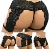 Men's Lace Panties Sexy Underwear Boxer Briefs Pouch Underwear Lingerie for Men Bikini Briefs Sissy Pouch Crossdress Panties