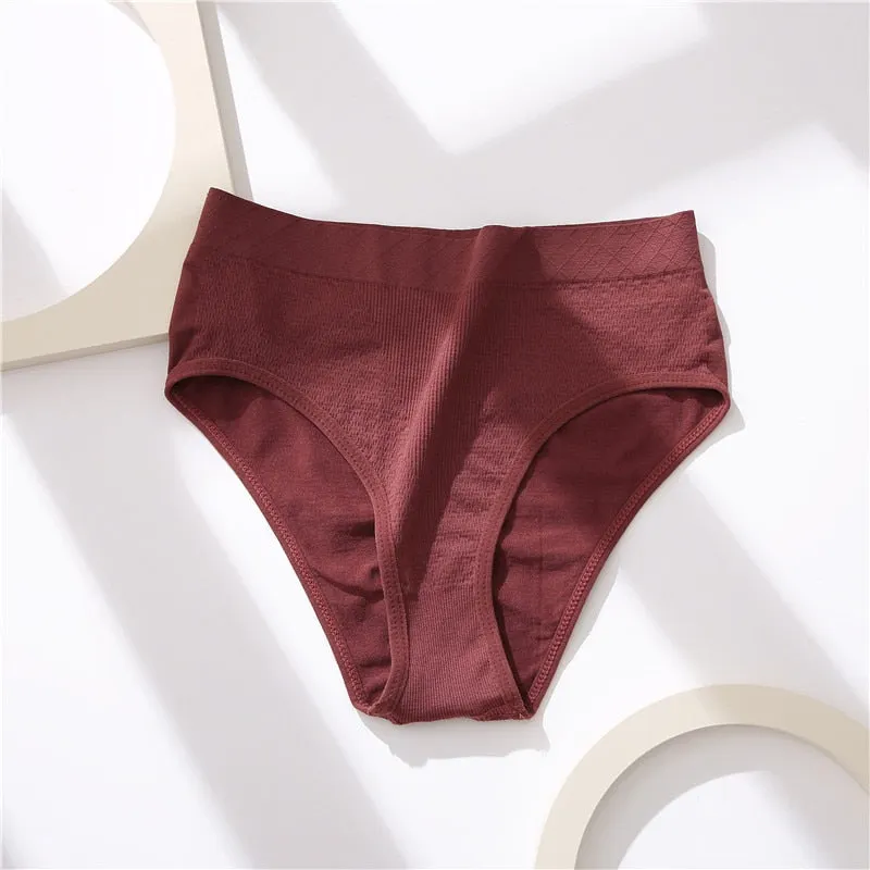 FINETOO Mid-Rise Seamless Underwear Women M-2XL Plus Size Panties 1/2Pcs Soft Ladies Briefs Underpants Female Lingerie 10 Colors