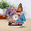 Diamond Painting Acrylic Flower Butterfly Clock Ornament