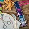 Acrylic Cross Stitch Row Line Board Cartoon Pattern Art Accessory (waves and moon)
