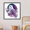 【Limited Stock Sale】Flowers And Owl-Paint by Numbers Acrylic Paintingg 40*40CM(Watercolor)