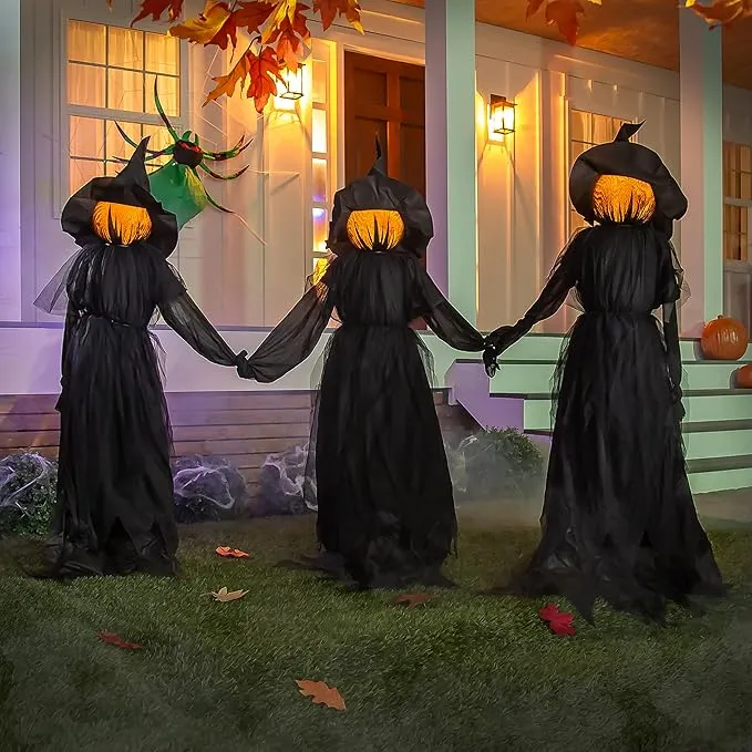 🎃2025 Halloween Sale 🧙&zwj;♀️Lighted Halloween Witch Stakes