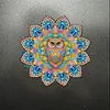 Diamond Painting Double-Layer Owl Mandala Refrigerator Magnet 360 Rotating Magnetic Refrigerator Sticker