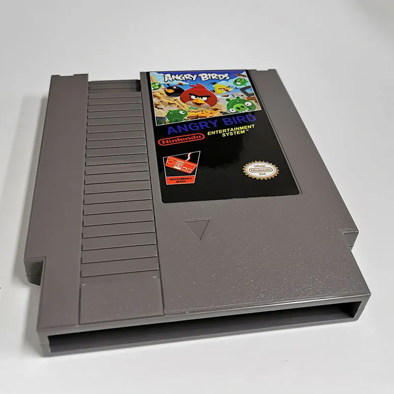 Angry Birds For Nintendo NES - 8 Bit Game Cartridge
