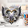 Acrylic Special Shaped Double Sided Effect Gate of Heaven Rose Wings Diamond Painting Desktop Decoration Rhinestones Ornament Kit
