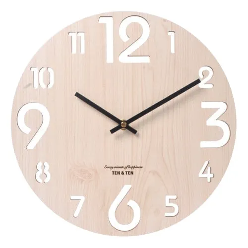 Wooden 3D Wall Clock Modern Design Nordic Brief Living Room Decoration Kitchen Clock Art Hollow Wall Watch Home Decor 12 inch