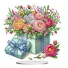 (US Local)DIY Flower Special Shaped Diamond Painting Desktop Ornaments Kit 
